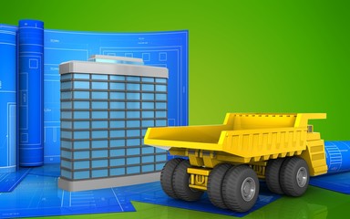 3d with drawing roll