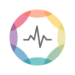 farbiges Icon - Diagramm