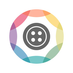 farbiges Icon - Knopf