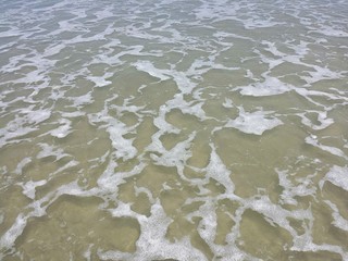 Ocean water background on Florida beach