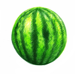 hand drawing watermelon