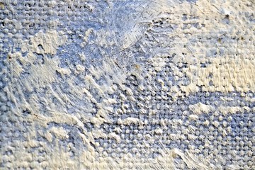 Oil painting on canvas close-up (macro)