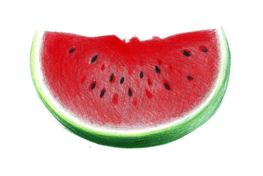 hand drawing watermelon