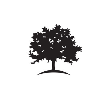 oak vector logo silhouette