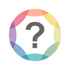 farbiges Icon - Fragezeichen - FAQ