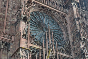 Naklejka premium Cathédrale Notre-Dame de Strasbourg 