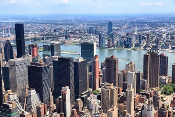 Manhattan and Queens