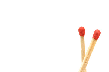 matchstick isolated on white background