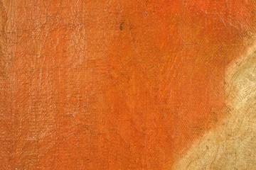 Oil painting on canvas close-up (macro)