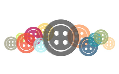 Viele bunte Knöpfe