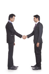 Two businessmen shaking hands