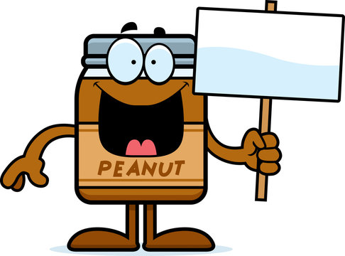 Cartoon Peanut Butter Sign