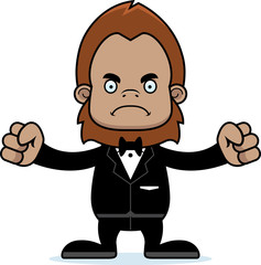 Obraz premium Cartoon Angry Groom Sasquatch