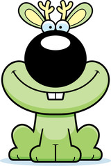 Smiling Cartoon Jackalope