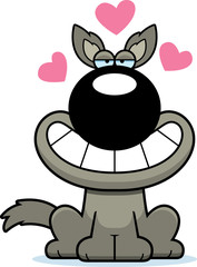 Cartoon Wolf Love