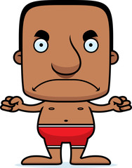 Cartoon Angry Man Swimsuit