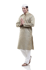 Maharashtrian man greeting