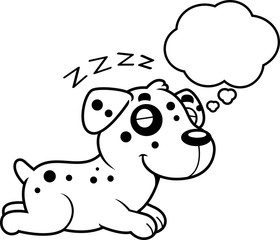 Cartoon Dalmatian Dreaming