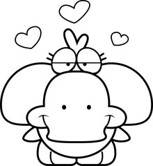 Cartoon Duckling Love