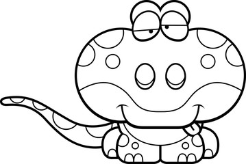 Cartoon Goofy Gecko