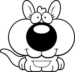 Cartoon Happy Kangaroo