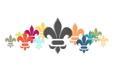 Viele bunte Lilien-Ornamente © Daniel Berkmann