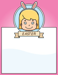 Cartoon Easter Bunny Girl Graphic