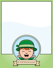 Cartoon Leprechaun Boy Graphic
