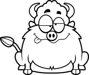 Drunk Cartoon Bison