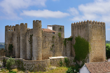 Fototapeta na wymiar Obidos castle in Portugal