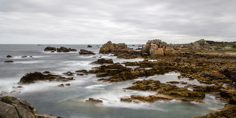 Fototapeta premium Peninsula of Plougrescant, in Brittany