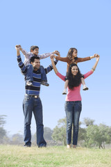 Fototapeta premium Family enjoying themselves 