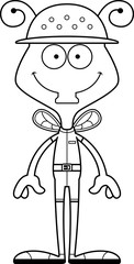 Cartoon Smiling Zookeeper Fly