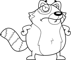 Angry Cartoon Red Panda