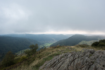 view from Herzogenhorn (1415m) black forest germany