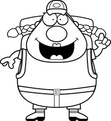 Cartoon Hiker Idea