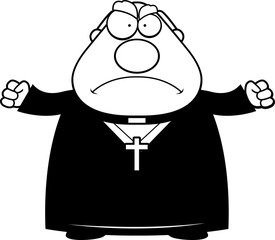 Angry Cartoon Priest