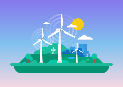 Green concept - wind energy