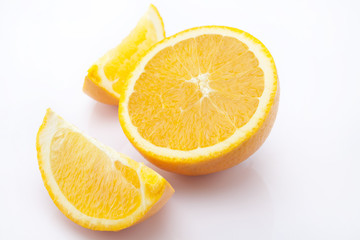 Close-up of sliced orange