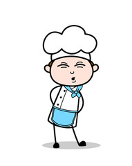 Cartoon Chef Funny Pose Vector Illustration
