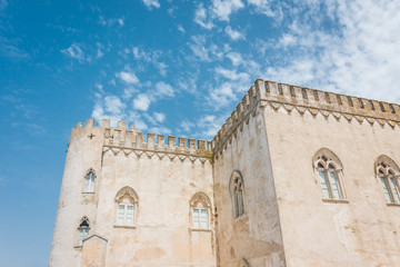 Fototapeta na wymiar Neo-Classical and Neo-Gothic Donnafugata castle, Ragusa, Sicily, Italy.