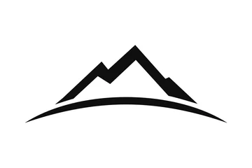 Fotobehang Bergen mountain logo