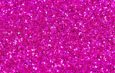 Hot pink abstract background. Pink glitter closeup photo. Pink shimmer wrapping paper. - 167133613
