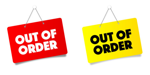 Out of order