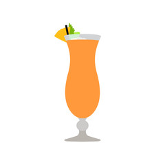 Isolated cocktail on a white background, Vector illustration