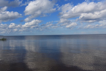 Seascape with reflection