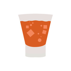 Isolated cocktail on a white background, Vector illustration