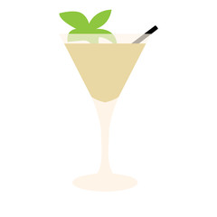 Isolated cocktail on a white background, Vector illustration