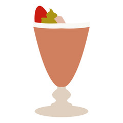 Isolated cocktail on a white background, Vector illustration