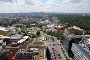 Obraz premium Belrin von Oben Großstadt view 